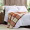 Hastings Home Soft Throw Blanket, Oversized, Fluffy, Vintage-Look an Cashmere-Like Woven Acrylic (Spice Plaid) 676512JOZ - alternate 2